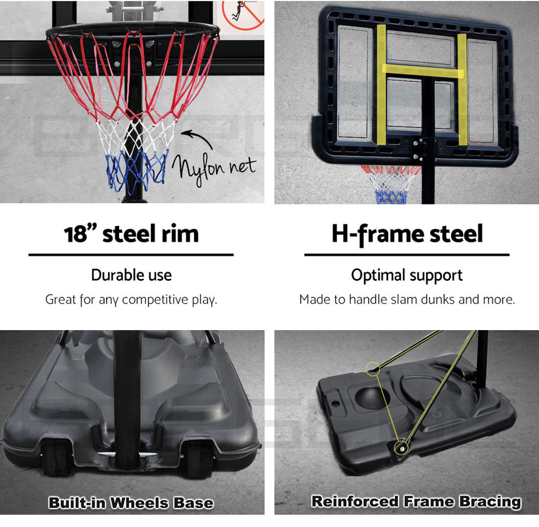 Basketball Hoop Stand | Portable Adjustable Backboard & Net System
