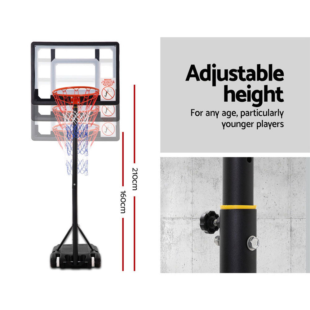 Adjustable Portable Kids Basketball Stand | Hoop Net & Rim System