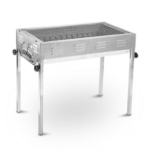 Stainless Steel Portable Outdoor BBQ Grill Set | Charcoal Kebab | Picnic Camping | Large