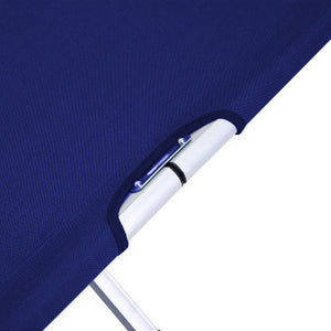 Camping Bed | Folding Stretcher | Lightweight w/ Carry Bag | Blue
