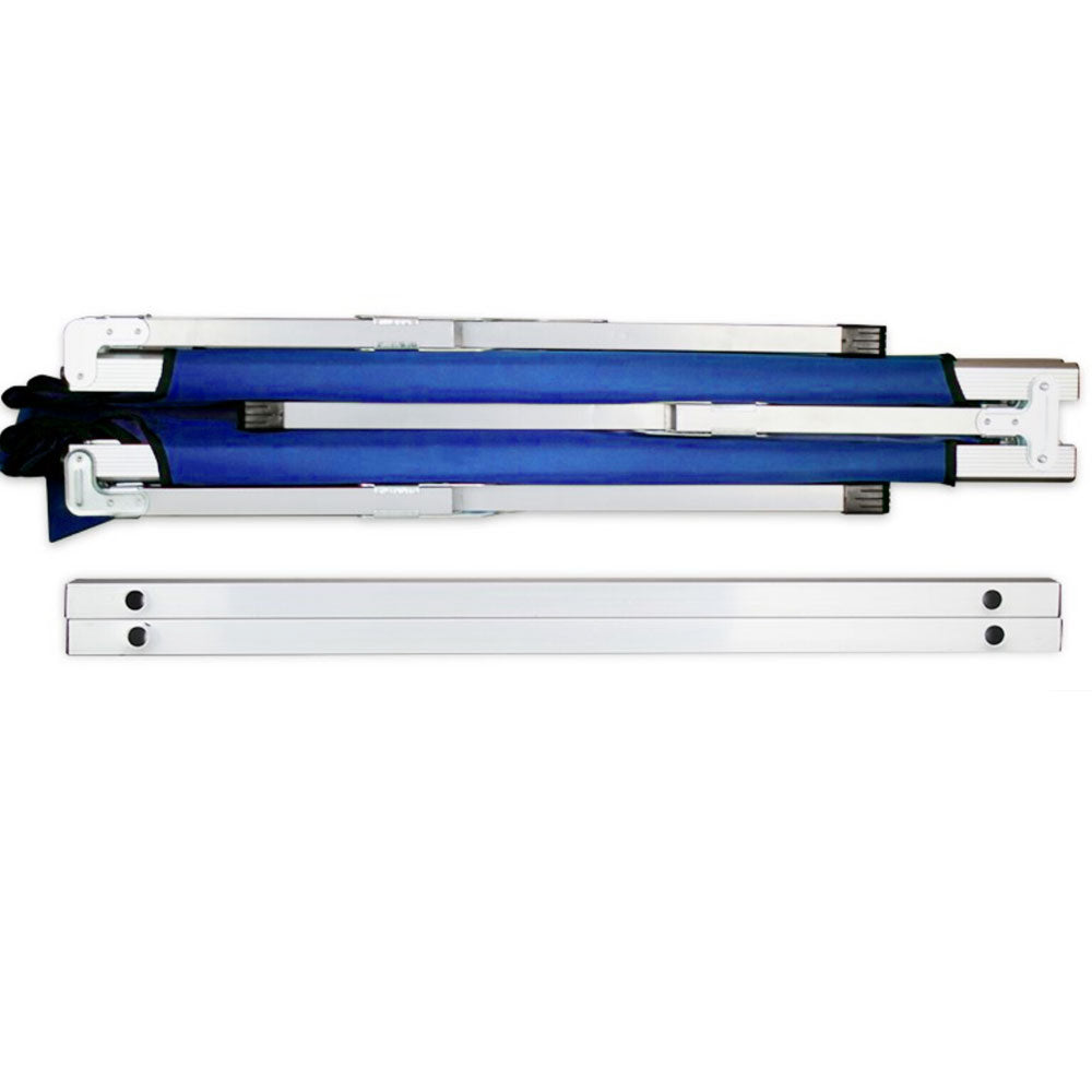 Camping Bed | Folding Stretcher | Lightweight w/ Carry Bag | Blue