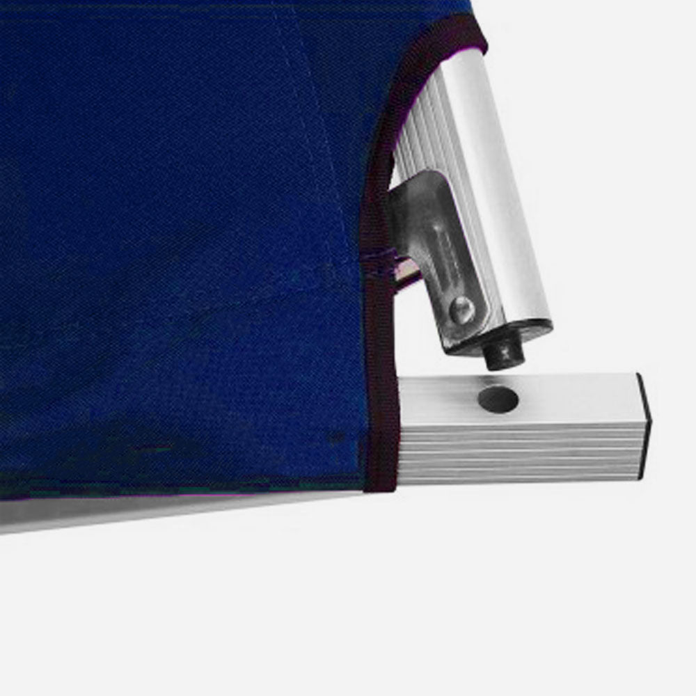 Camping Bed | Folding Stretcher | Lightweight w/ Carry Bag | Blue