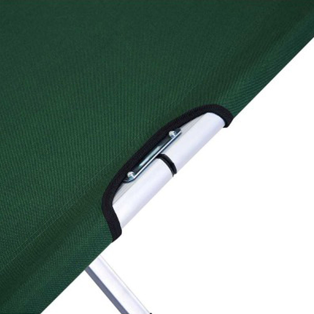 Camping Bed | Folding Stretcher | Lightweight w/ Carry Bag | Green