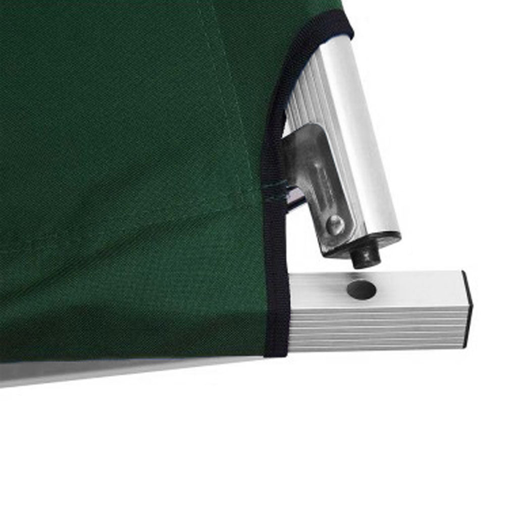 Camping Bed | Folding Stretcher | Lightweight w/ Carry Bag | Green