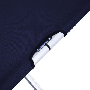 Camping Bed | Folding Stretcher | Lightweight w/ Carry Bag | Navy
