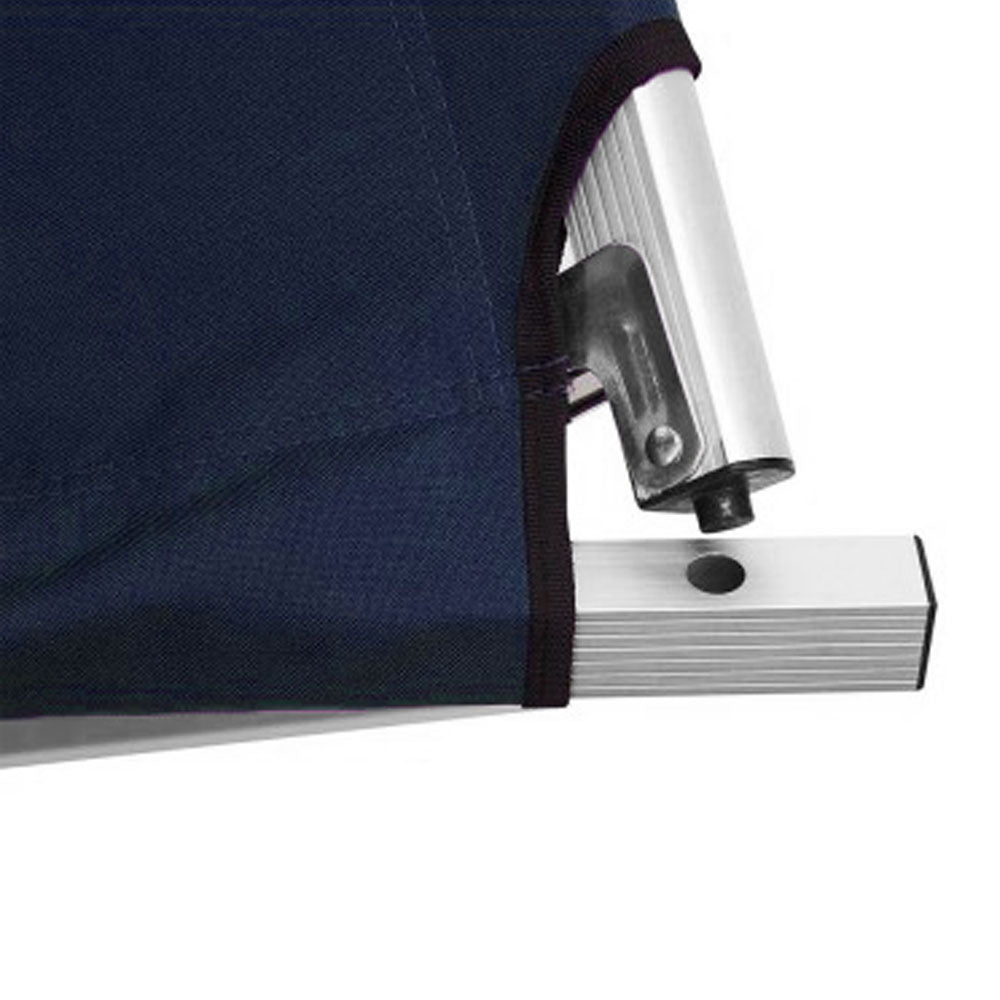 Camping Bed | Folding Stretcher | Lightweight w/ Carry Bag | Navy