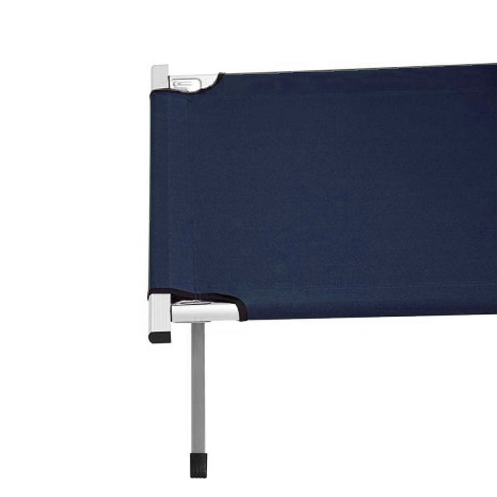 Camping Bed | Folding Stretcher | Lightweight w/ Carry Bag | Navy