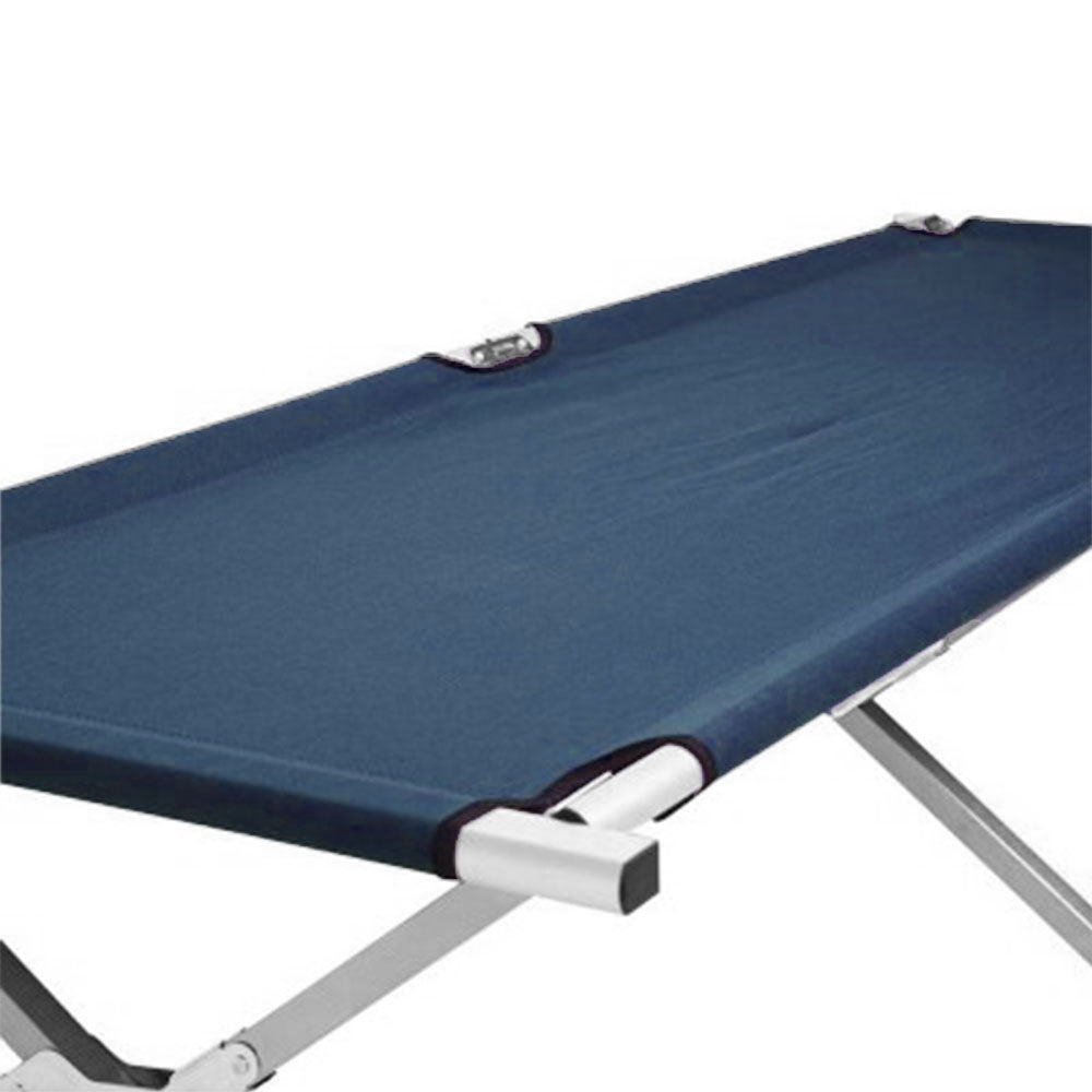 Camping Bed | Folding Stretcher | Lightweight w/ Carry Bag | Navy