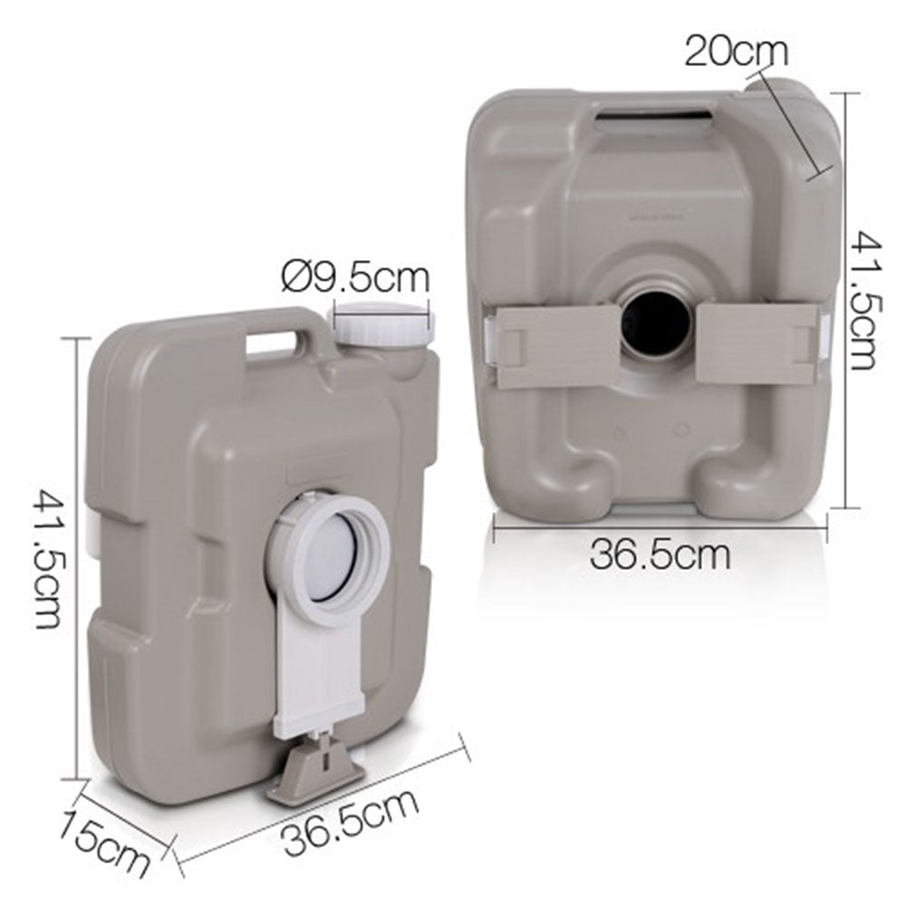 10L Outdoor Portable Camping Toilet | Compact Travel Commode