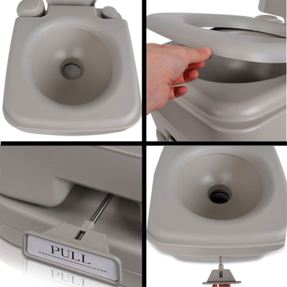 10L Outdoor Portable Camping Toilet | Compact Travel Commode