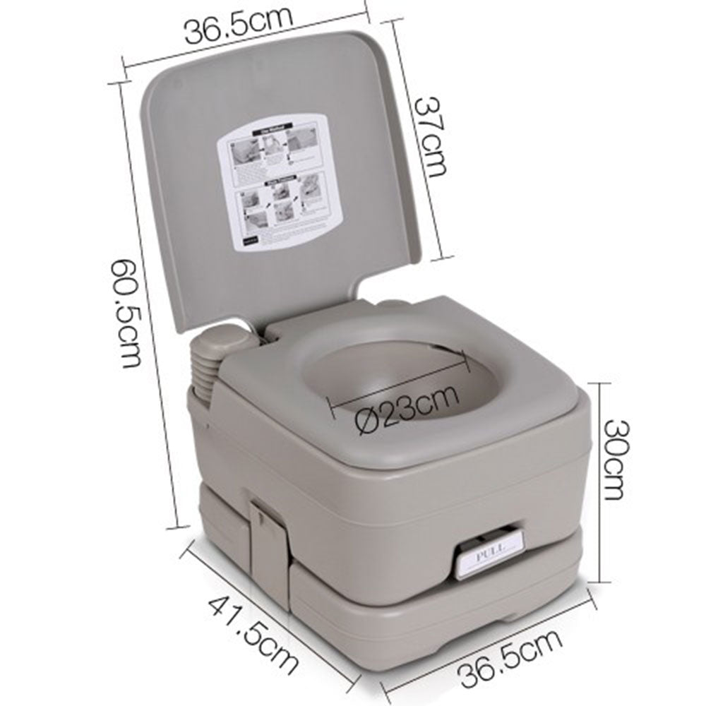 10L Outdoor Portable Camping Toilet | Bonus Carry Bag | Travel & Camping Essential