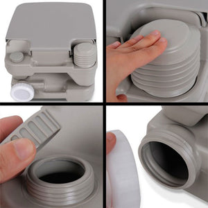 10L Outdoor Portable Camping Toilet | Bonus Carry Bag | Travel & Camping Essential