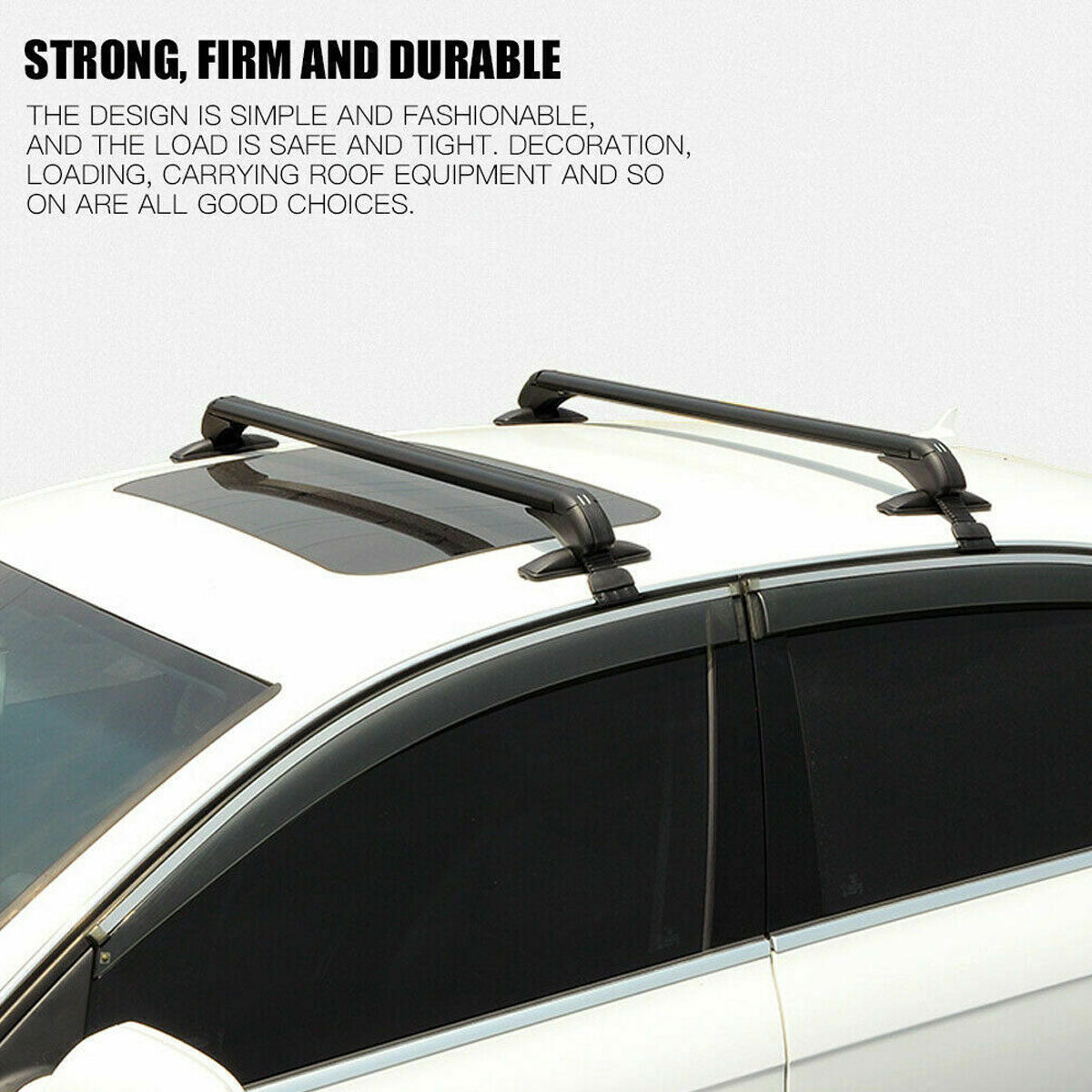 115cm Universal Car Roof Racks | Adjustable Cross Bars | Aluminium Alloy | Lockable Carrier