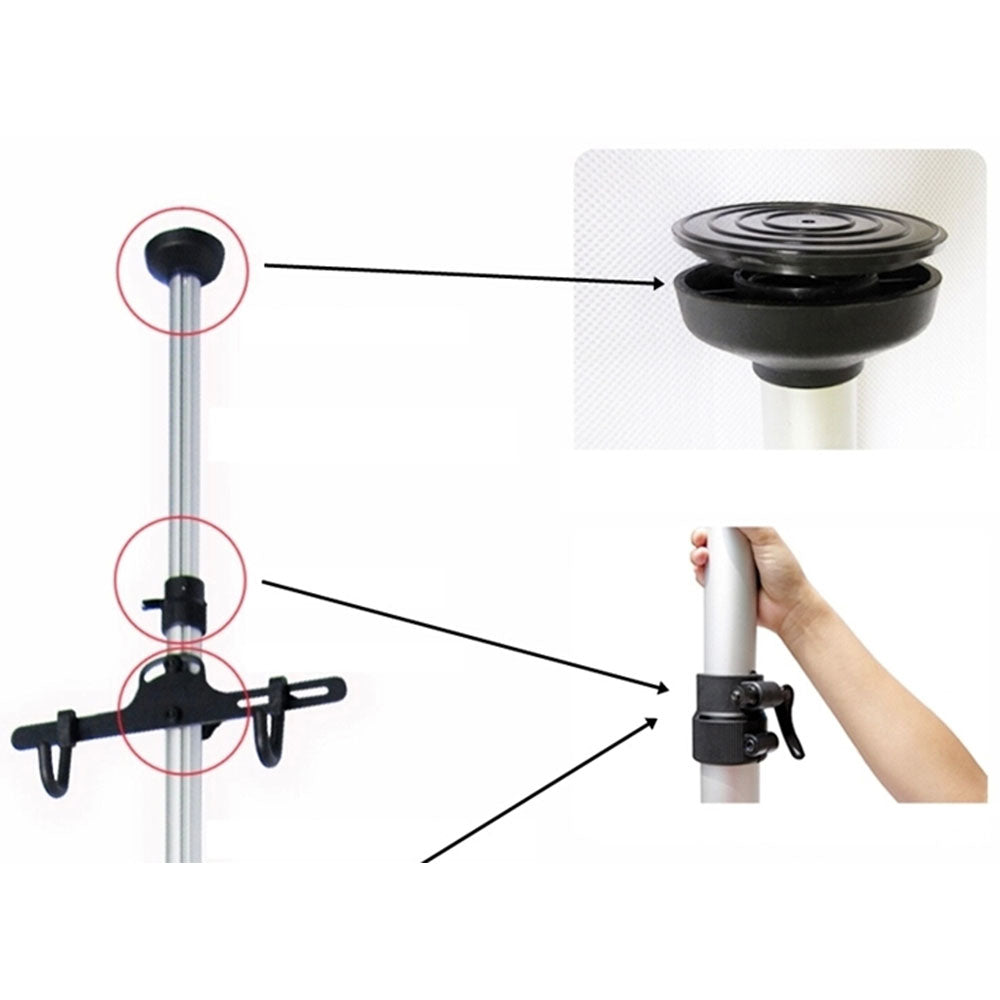 Heavy Duty Aluminum Alloy Bike Hanger | 2-Bike Storage Stand | Up to 4M