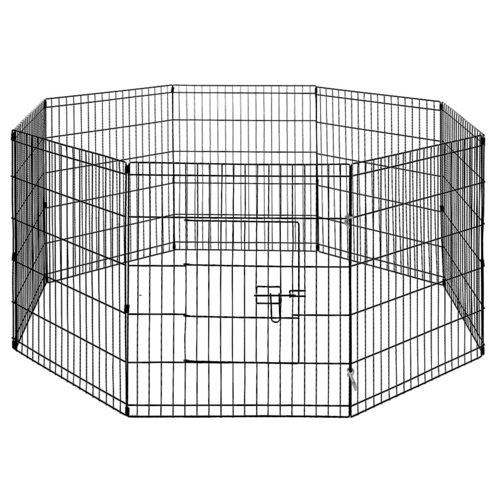 24" 8-Panel Pet Playpen | Dog Puppy Exercise Cage | Enclosure Fence