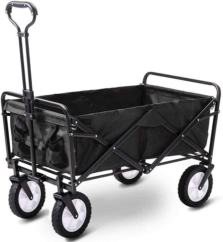 Foldable Collapsible Wagon Cart | Garden Beach Outdoor Trolley | Fishing Camping