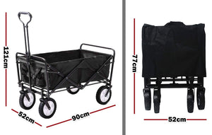 Foldable Collapsible Wagon Cart | Garden Beach Outdoor Trolley | Fishing Camping