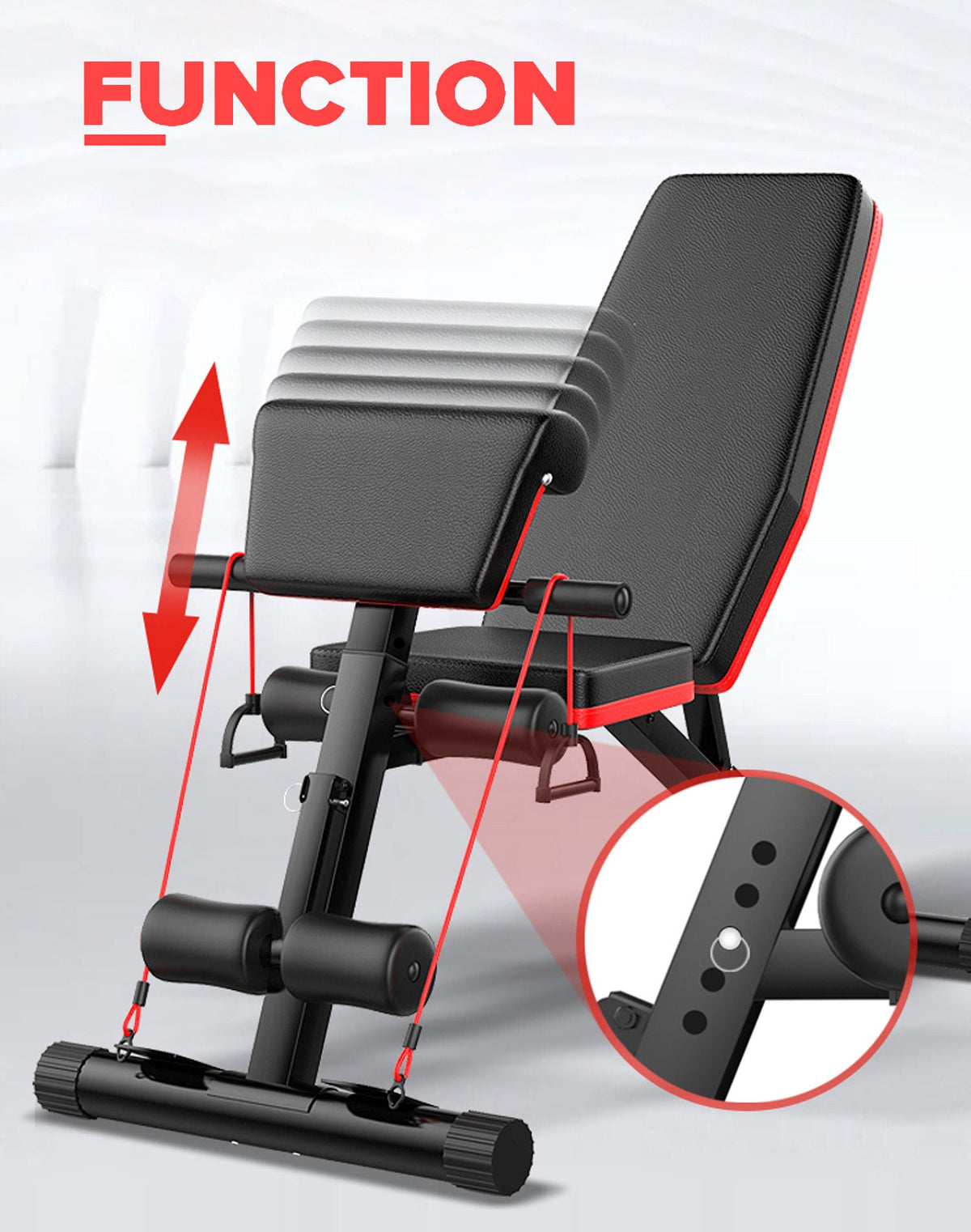 Adjustable FID Weight Bench | Ab Incline Sit-Up Press | Home Gym Workout