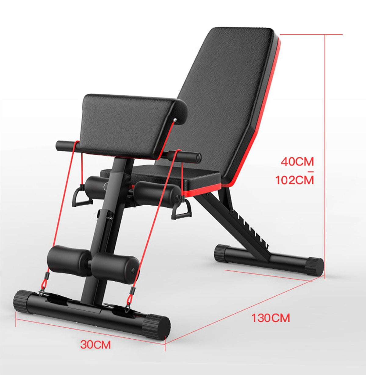 Adjustable FID Weight Bench | Ab Incline Sit-Up Press | Home Gym Workout