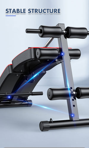 Foldable Weight Sit-Up Bench | Adjustable Press Home Gym | Abdominal Exercise