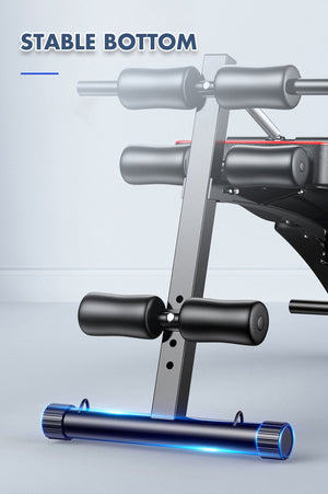 Foldable Weight Sit-Up Bench | Adjustable Press Home Gym | Abdominal Exercise
