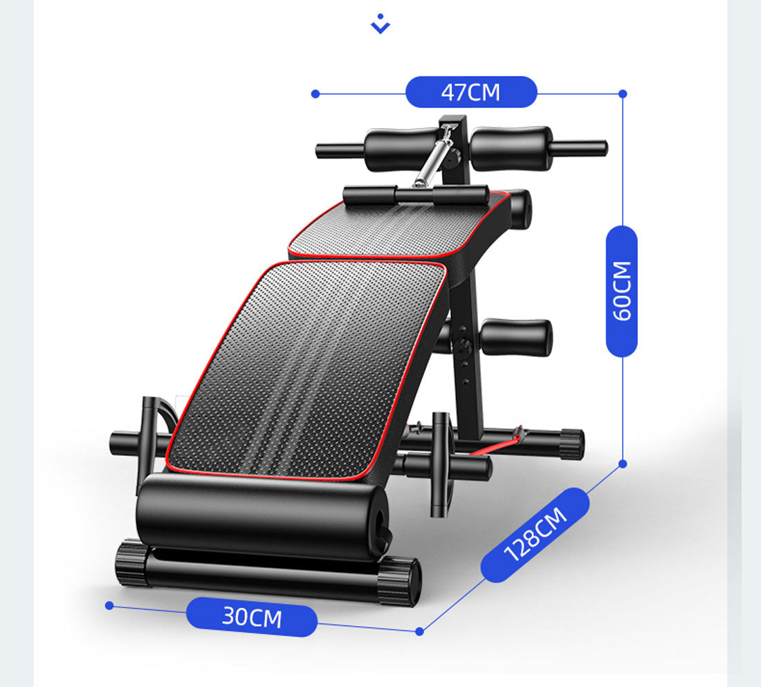Foldable Weight Sit-Up Bench | Adjustable Press Home Gym | Abdominal Exercise