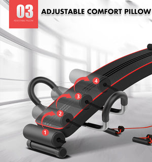Foldable Adjustable Sit-Up Ab Bench | Weight Press Abdominal Fitness Gym