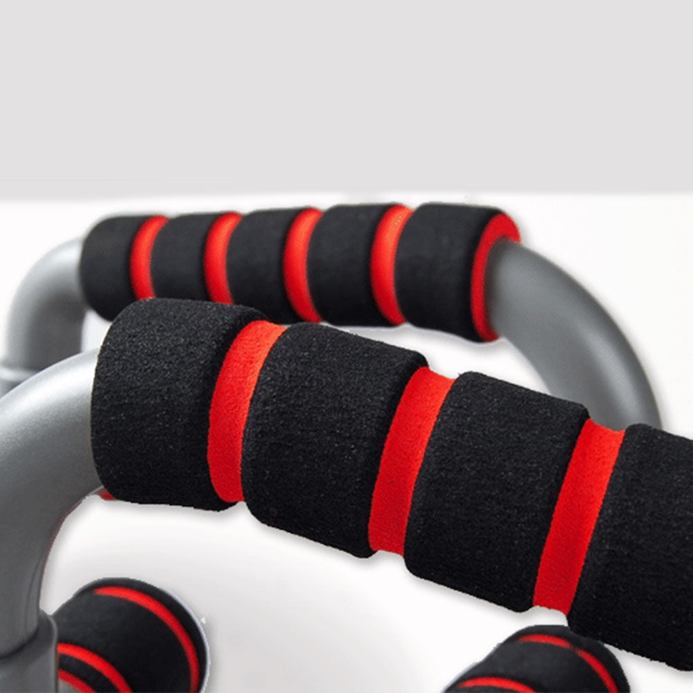 Push Up Bar Handle | Push-up Stand Grip | Home Fitness Exercise Workout | Red