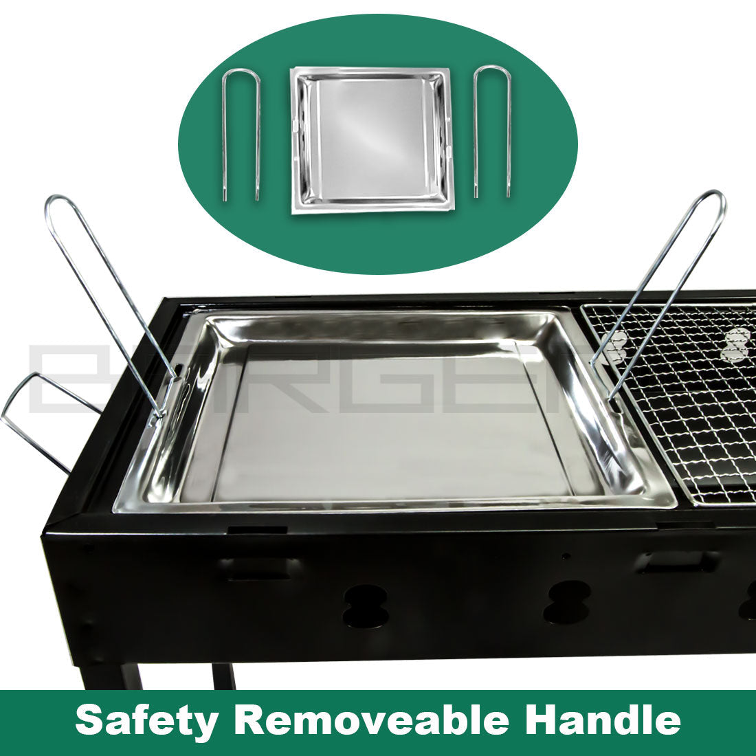 Large Portable Charcoal Outdoor BBQ Grill | Barbecue Set | Camping Picnic