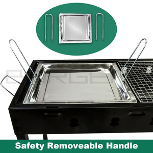 Large Portable Charcoal Outdoor BBQ Grill | Barbecue Set | Camping Picnic