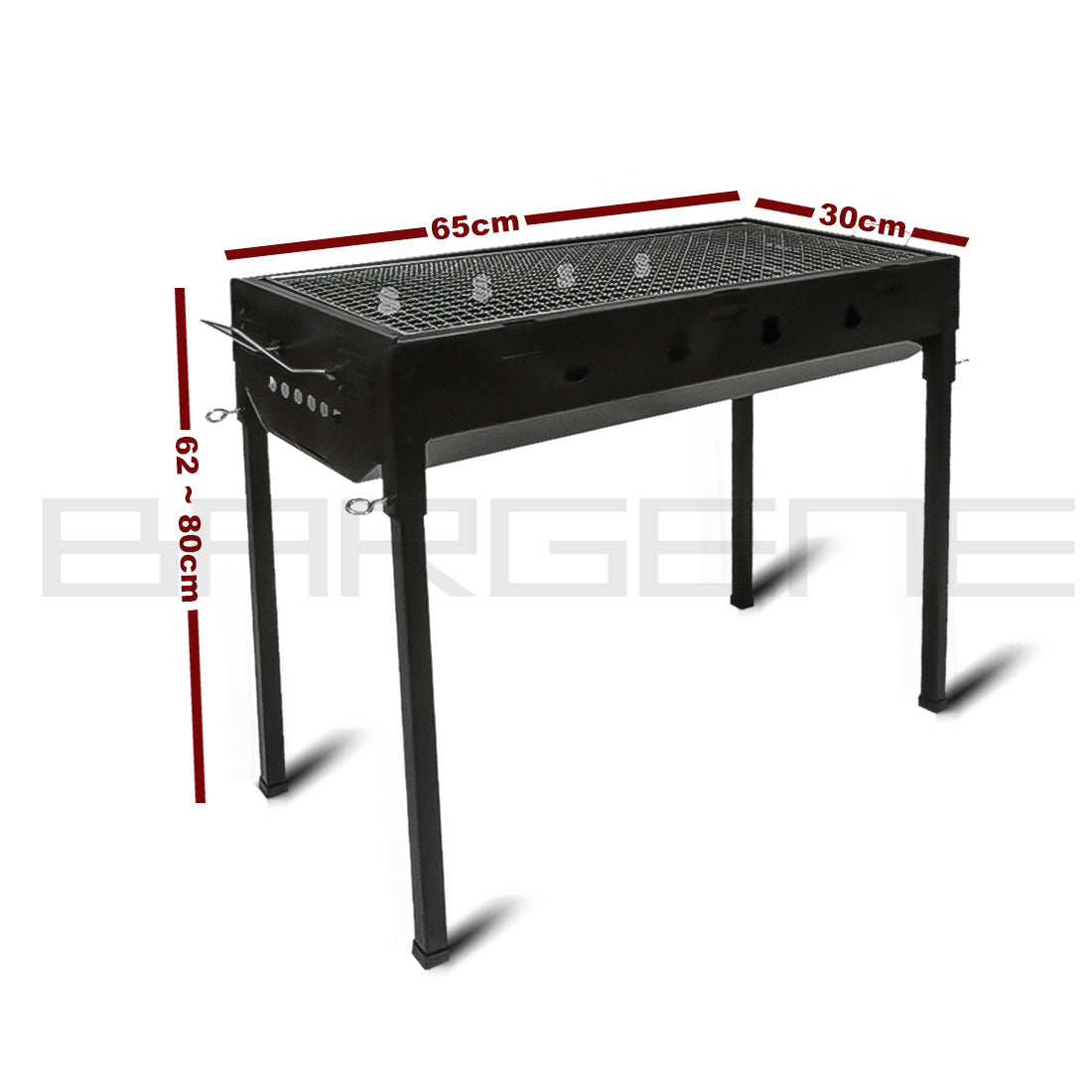 Large Portable Charcoal Outdoor BBQ Grill | Barbecue Set | Camping Picnic