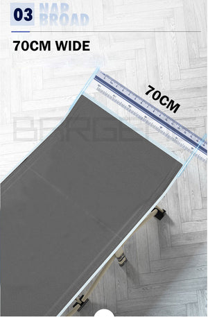 Camping Stretcher | Single Foldable Bed | Recliner Mat | Grey