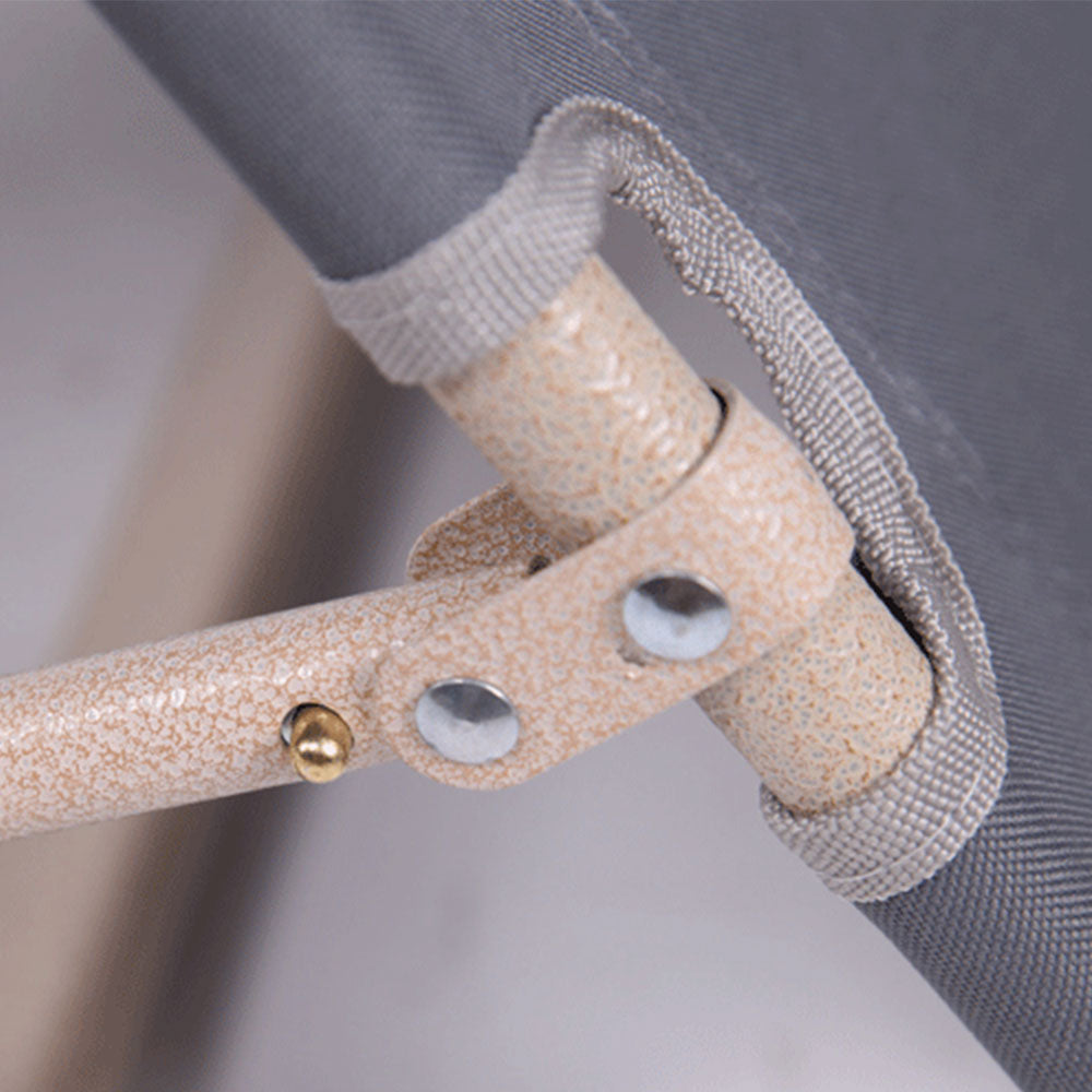 Reclining Sun Beach Deck Lounge Chair | Outdoor Folding Camping Fishing | Arm Rest | Grey