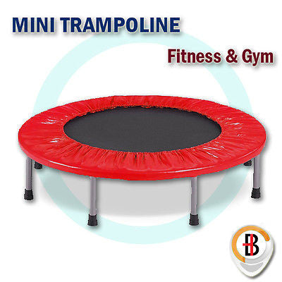 36" Mini Trampoline | Jogger Rebounder | Home Gym Fitness | Red