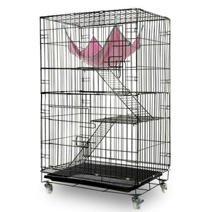 3-Level Rabbit & Bird Cage | Pet Aviary | Ferret Parrot Hamster Home | Large