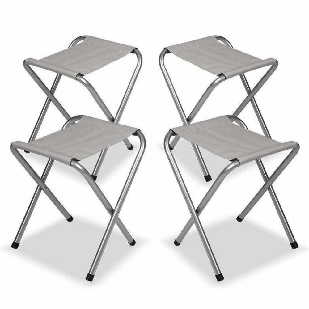 Portable Folding Picnic Camping Set | BBQ Party Aluminium Table | 4 Foldable Chairs