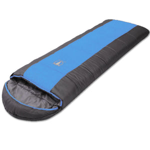Outdoor Camping Envelope Sleeping Bag | Thermal Tent Hiking Winter | -15°C | Blue