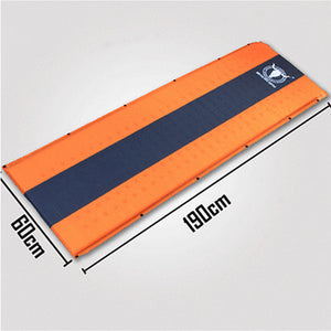 Self-Inflating Mattress | Sleeping Mat Air Bed | Camping Hiking Joinable | Single | Orange