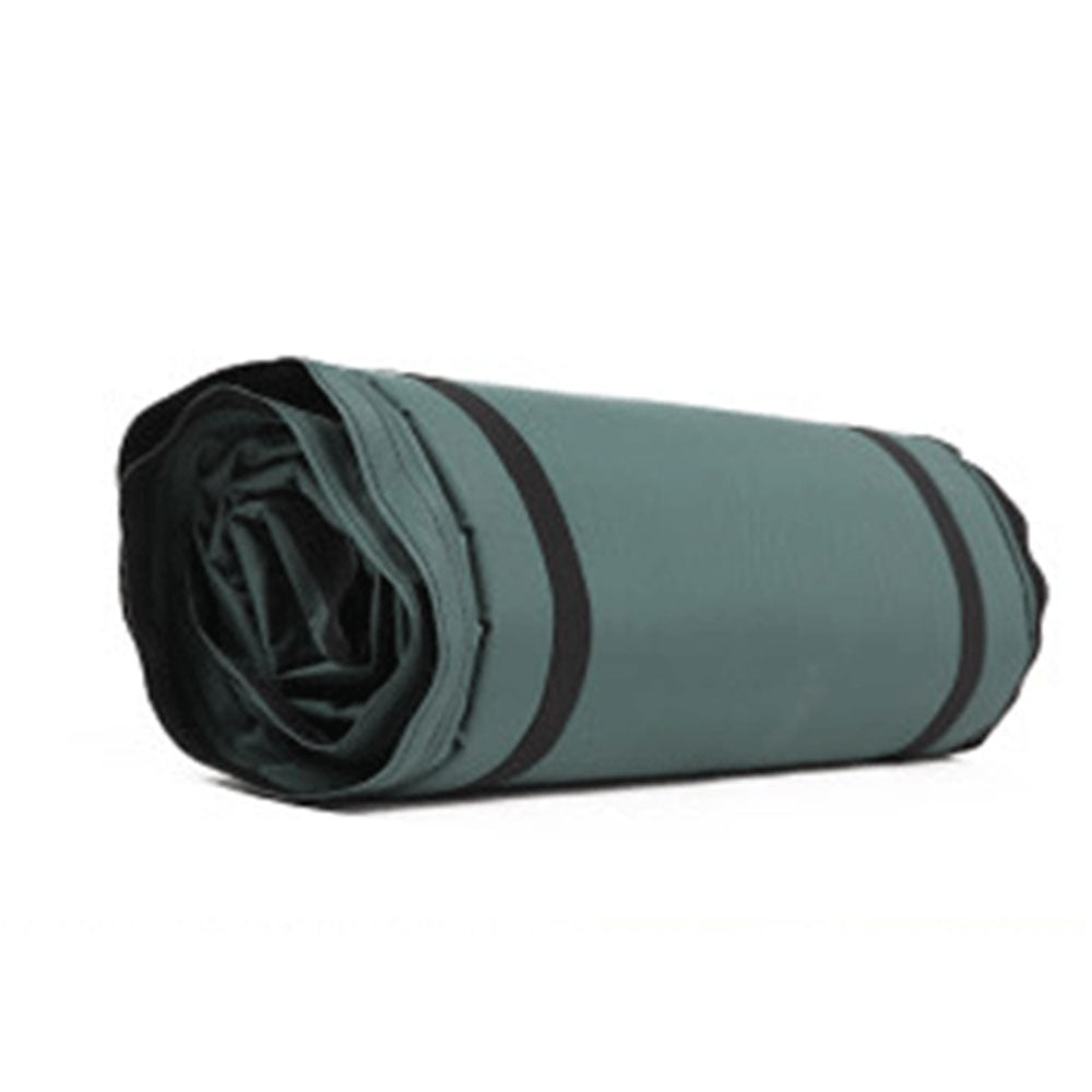 Double Self-Inflating Mat | Joinable Air Bed | Camping Sleeping Pad | Green