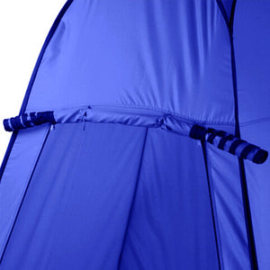 Pop-Up Portable Privacy Shower Room Tent & 20L Camping Water Bag | Blue