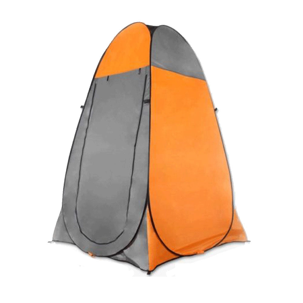 Pop-Up Camping Shower Toilet Tent | Outdoor Privacy Portable Change Room Shelter | Orange