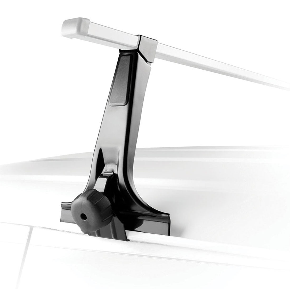 120cm Universal Rain Gutter Car Roof Racks | Black Adjustable Brackets | Medium