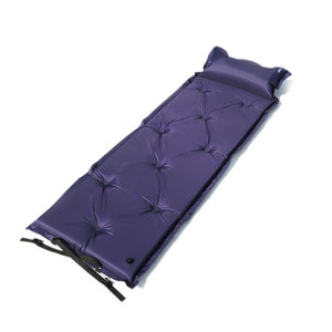 Self-Inflating Mattress | Camping Hiking Airbed | Sleeping Mat w/ Pillow Bag | Navy