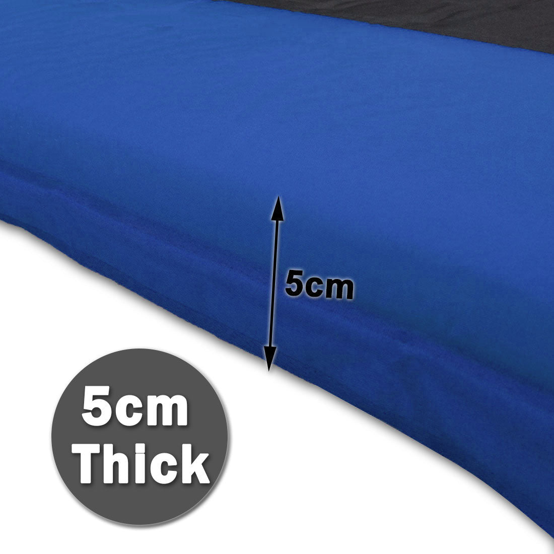 Double Self-Inflating Mattress | Sleeping Mat Air Bed | Joinable Camping Hiking | Blue