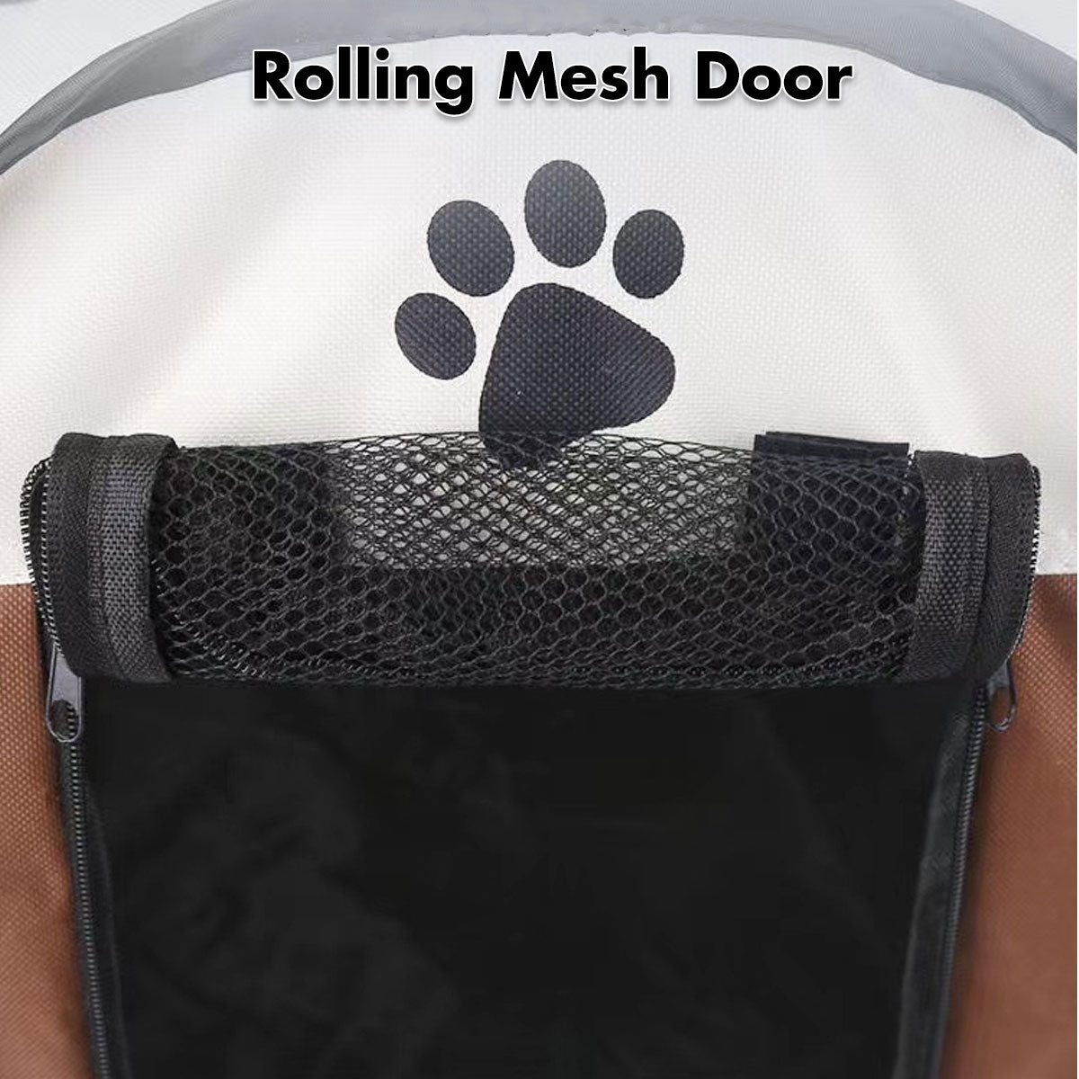 8-Panel Pet Playpen | Dog Puppy Cat Crate | Portable Tent Kennel | Extra Large | Brown