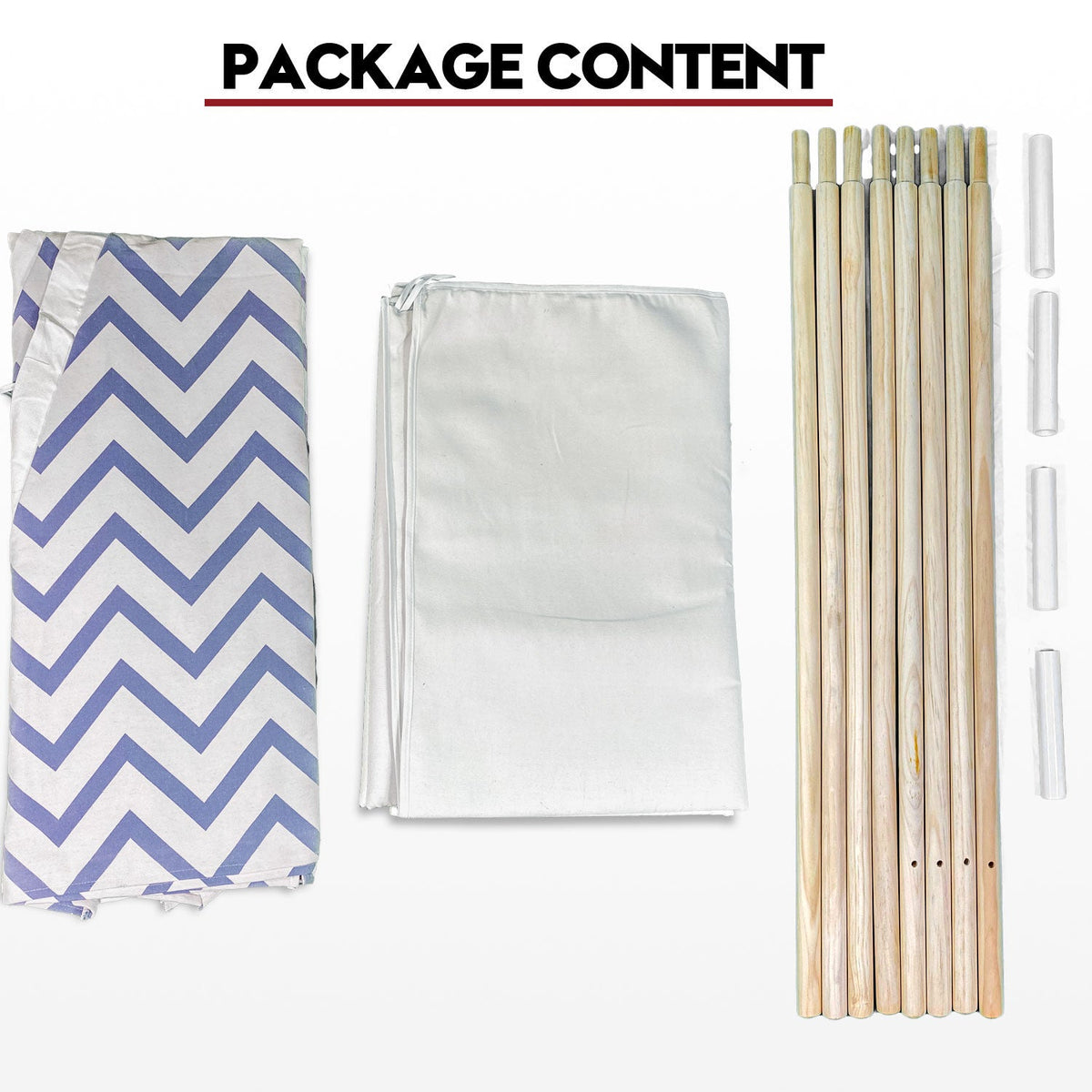 Giant Cotton Canvas Kids Teepee | Wigwam Pretend Play Tent | Indoor Outdoor Party | Navy