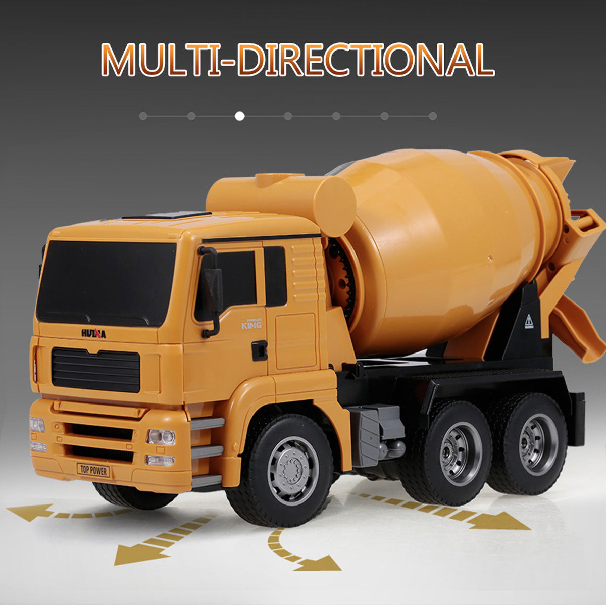 Huina 1/18 RC Engineering Concrete Mixer Truck | Cement Mixer Toy | Remote Control