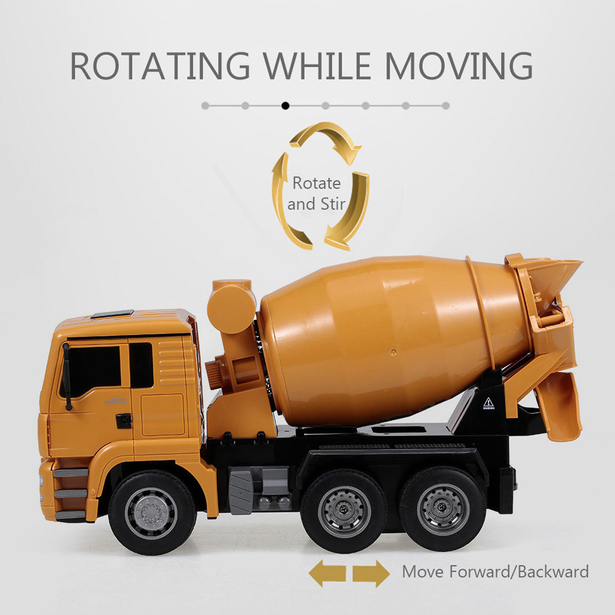 Huina 1/18 RC Engineering Concrete Mixer Truck | Cement Mixer Toy | Remote Control