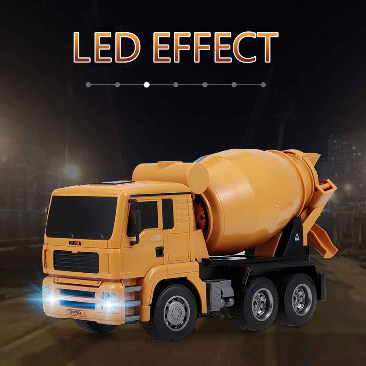 Huina 1/18 RC Engineering Concrete Mixer Truck | Cement Mixer Toy | Remote Control