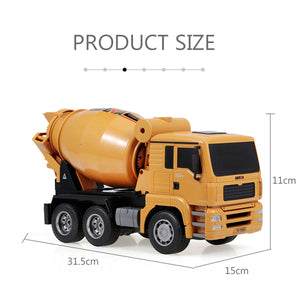 Huina 1/18 RC Engineering Concrete Mixer Truck | Cement Mixer Toy | Remote Control